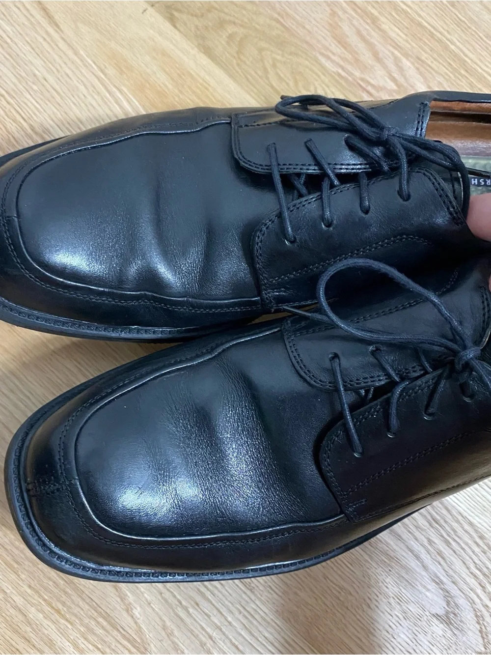 Florsheim Black Leather Lace-Up Oxfords Sz 13 Work Career Shoes